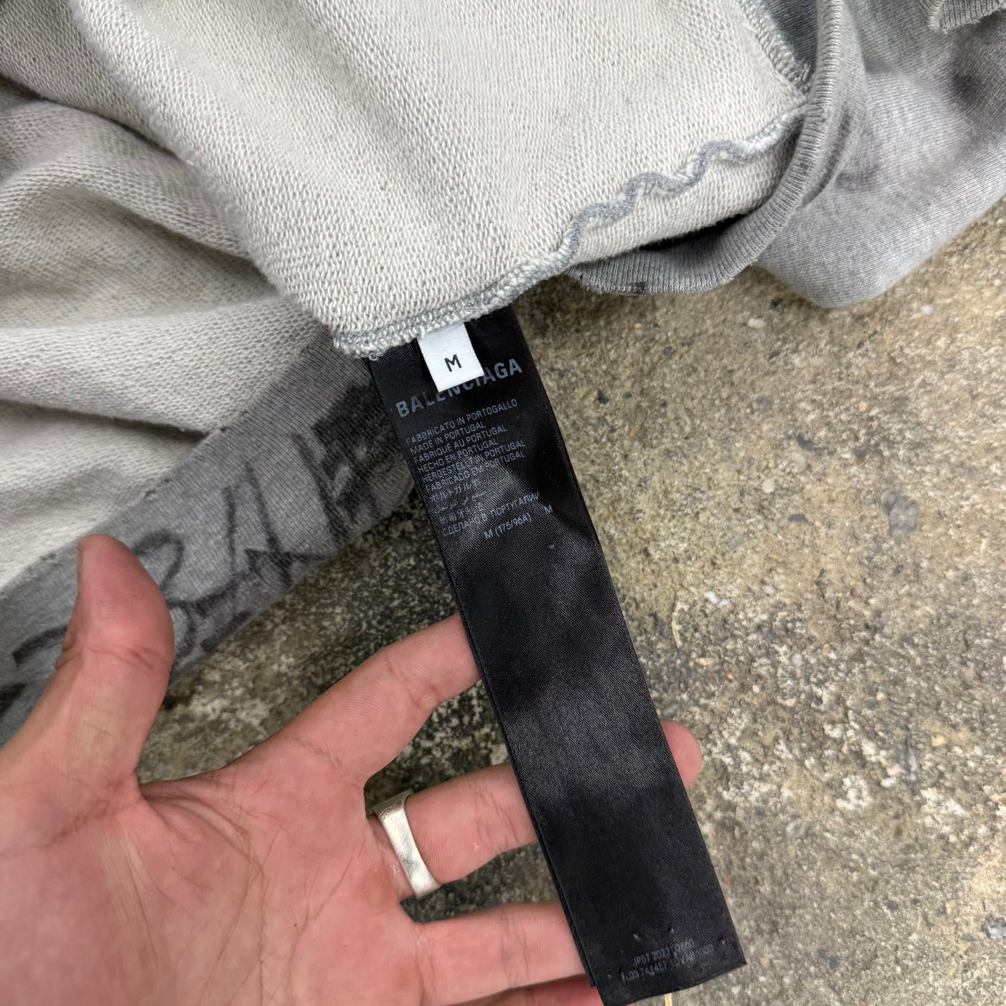 Balenciaga ‘Grey’ Graffiti Zipup