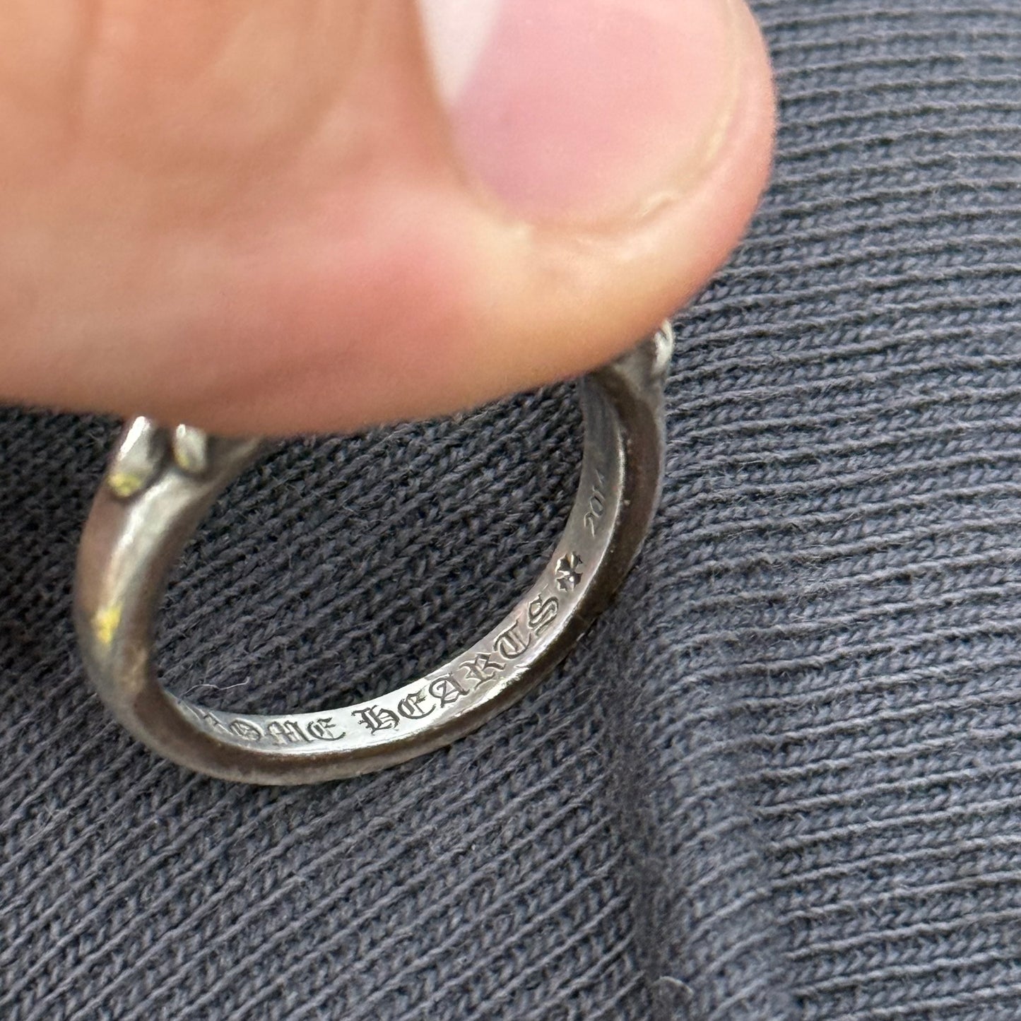 Chrome Hearts Double Floral Ring