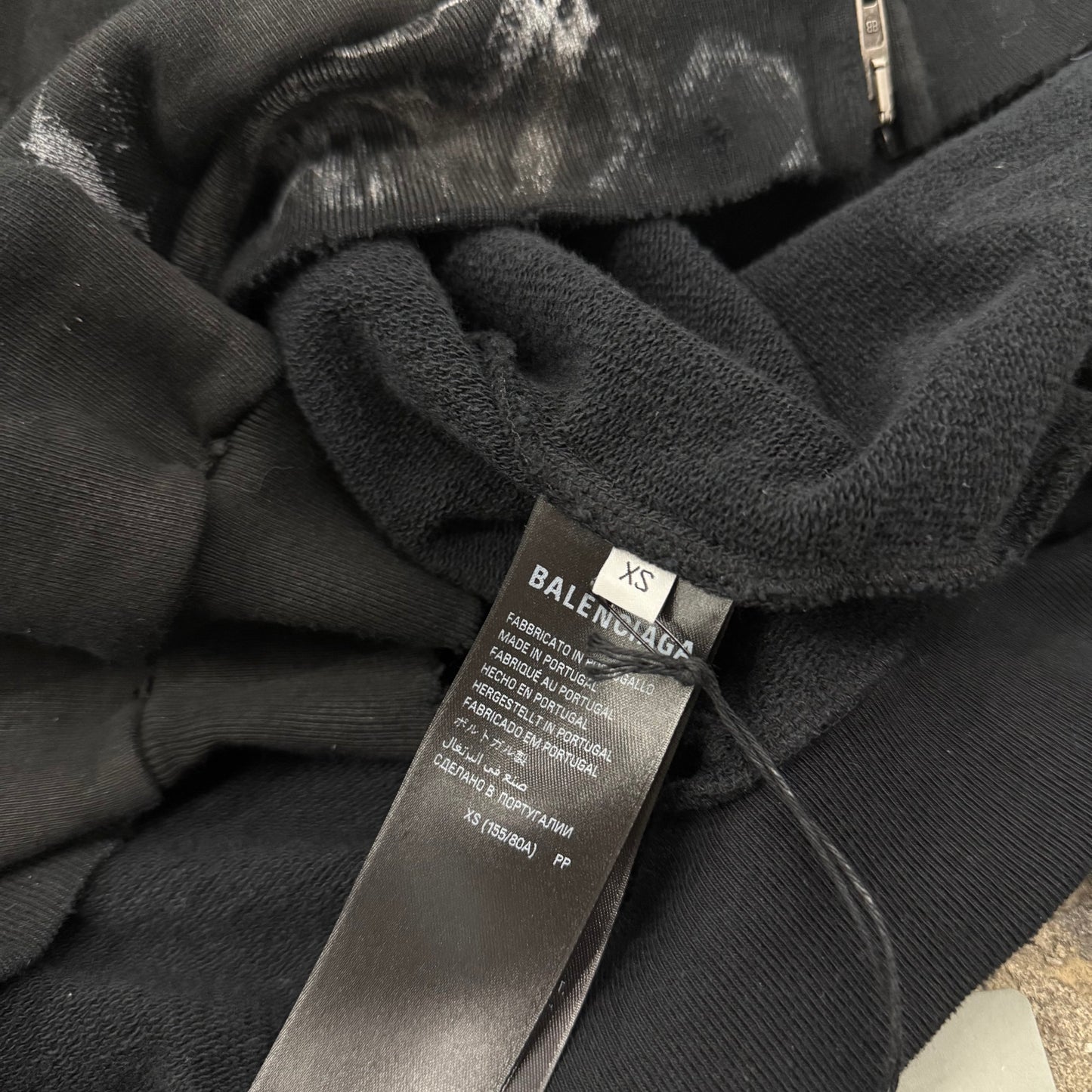 Balenciaga Black Graffiti Skater Zipup