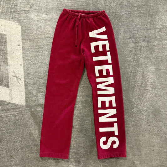 Vetements Spell out Sweatpants
