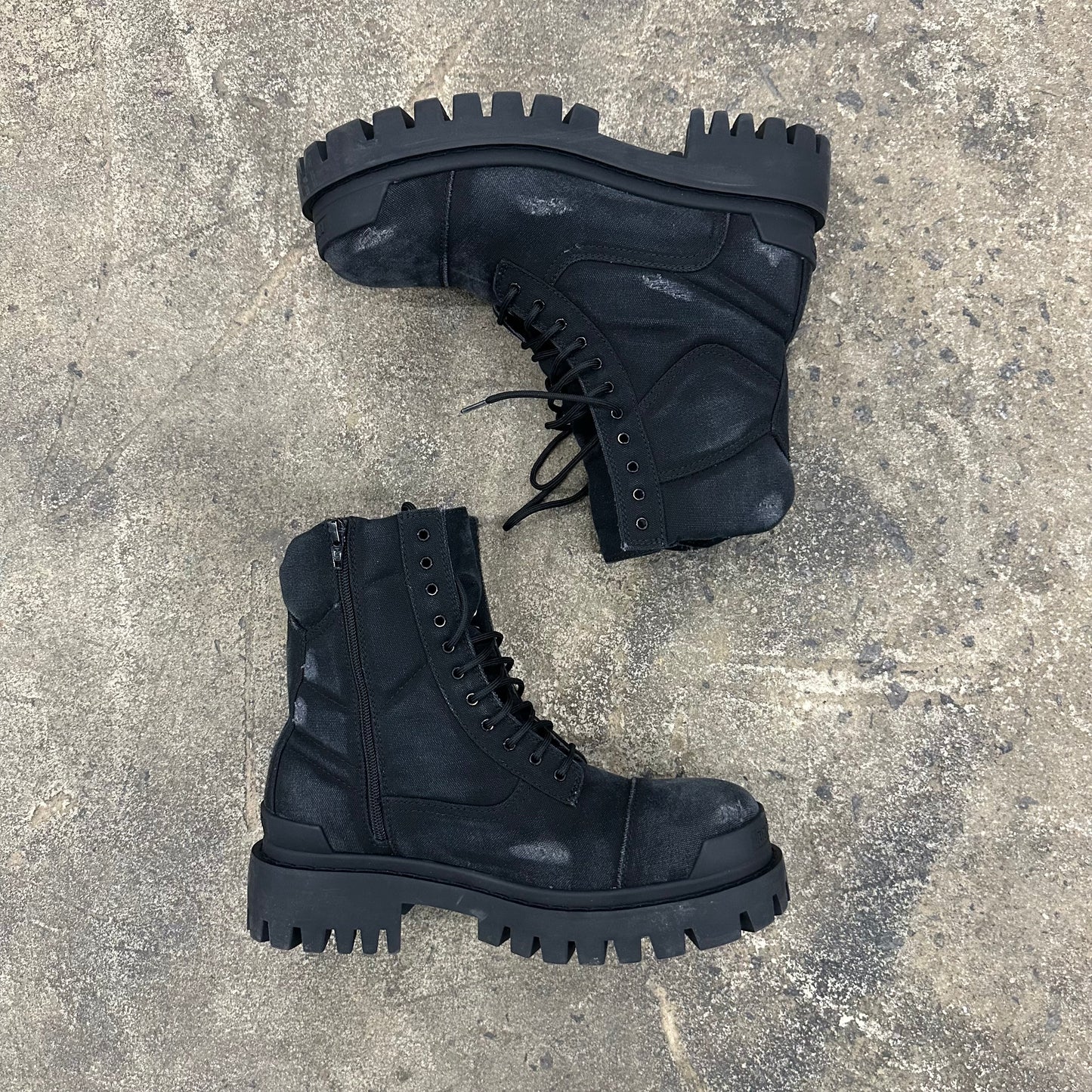 Balenciaga Distressed Strike Boots