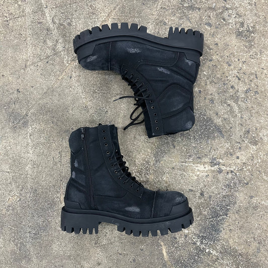 Balenciaga Distressed Strike Boots