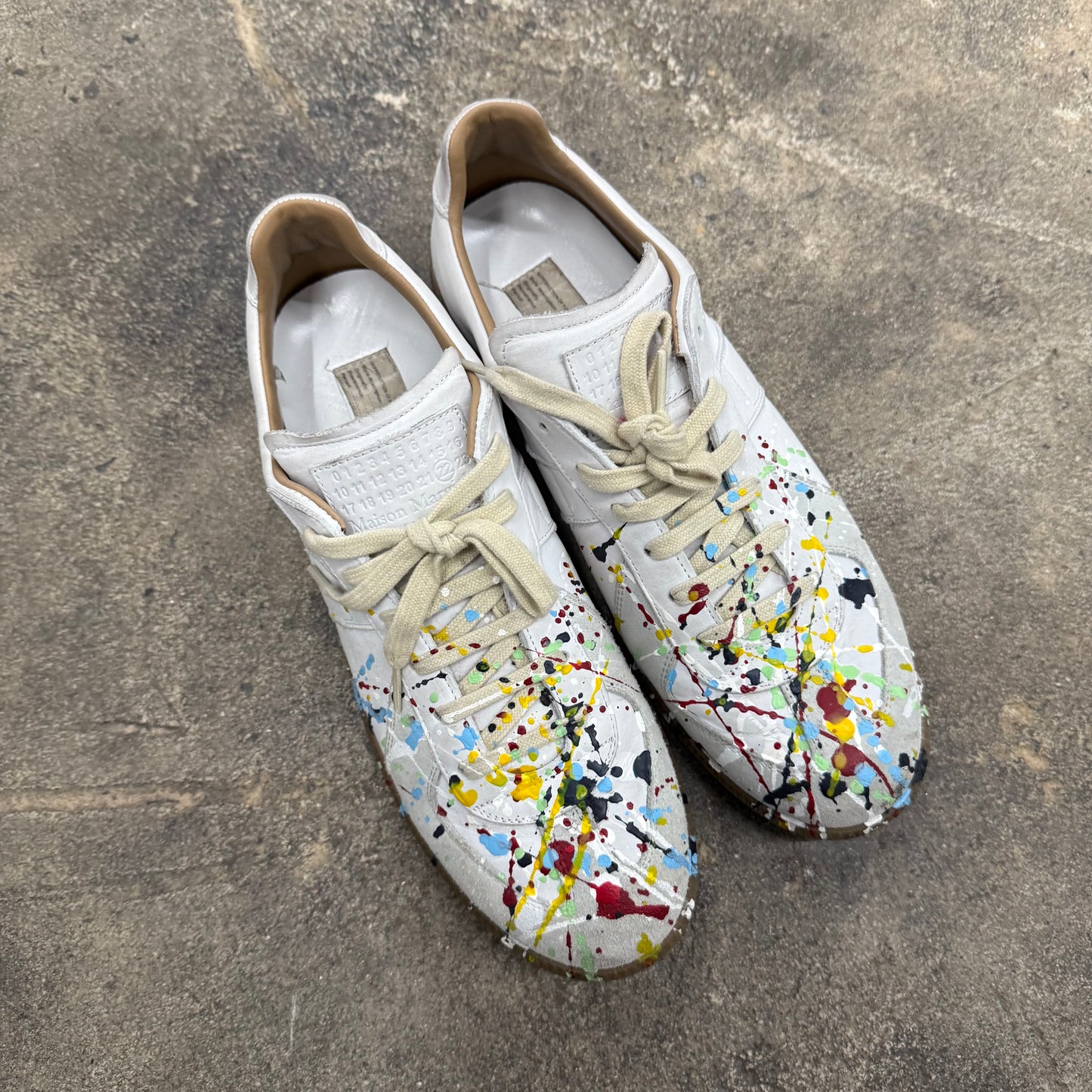 Maison Margiela White Splatter Paint GAT