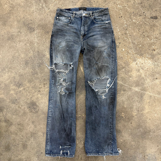Balenciaga SS23 Mudshow Oil Denim Straight leg