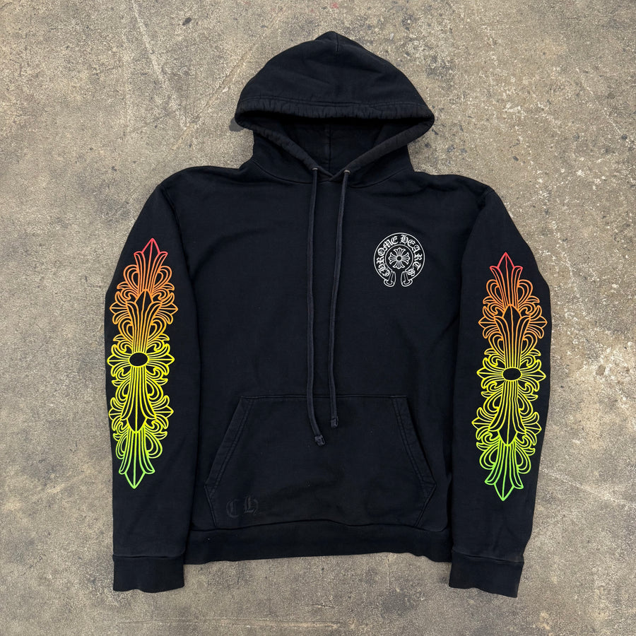 Chrome Hearts Gradient Floral Hoodie