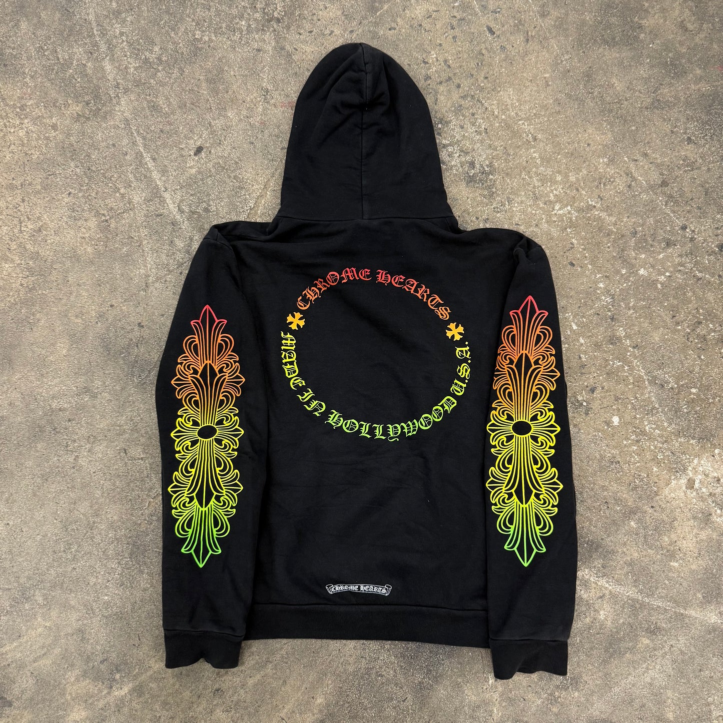 Chrome Hearts Gradient Floral Hoodie