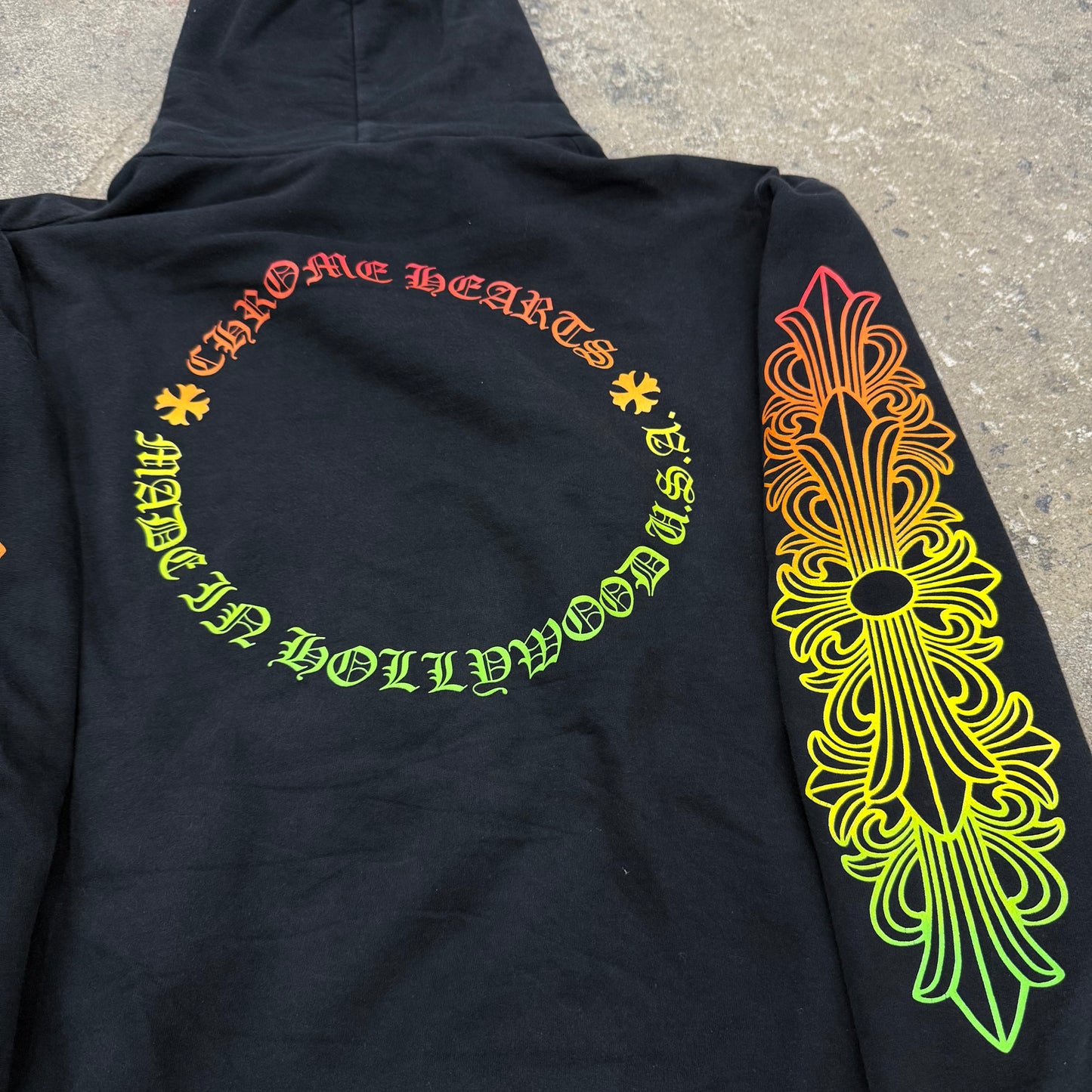 Chrome Hearts Gradient Floral Hoodie