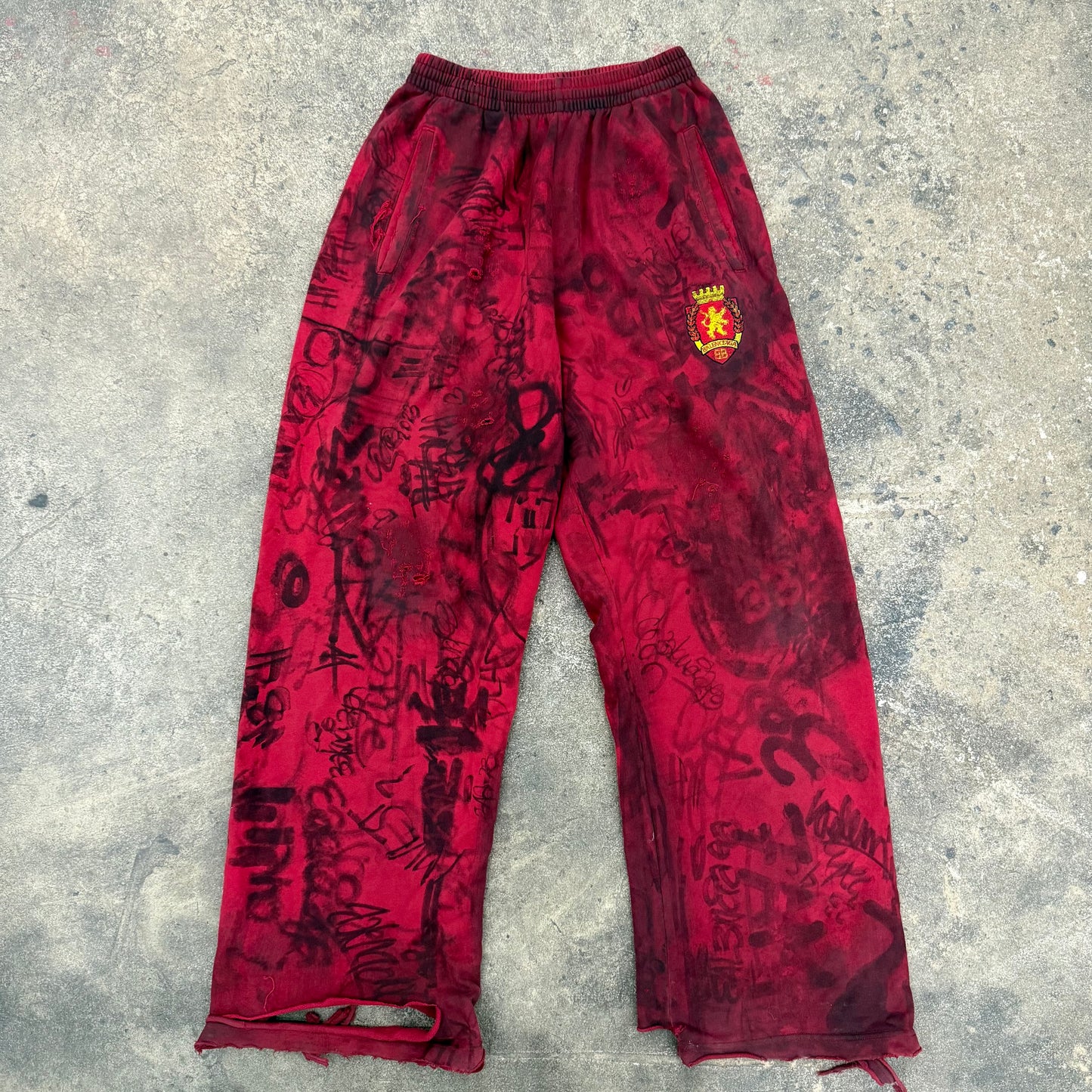 BALENCIAGA Skater Sweatpants in Red
