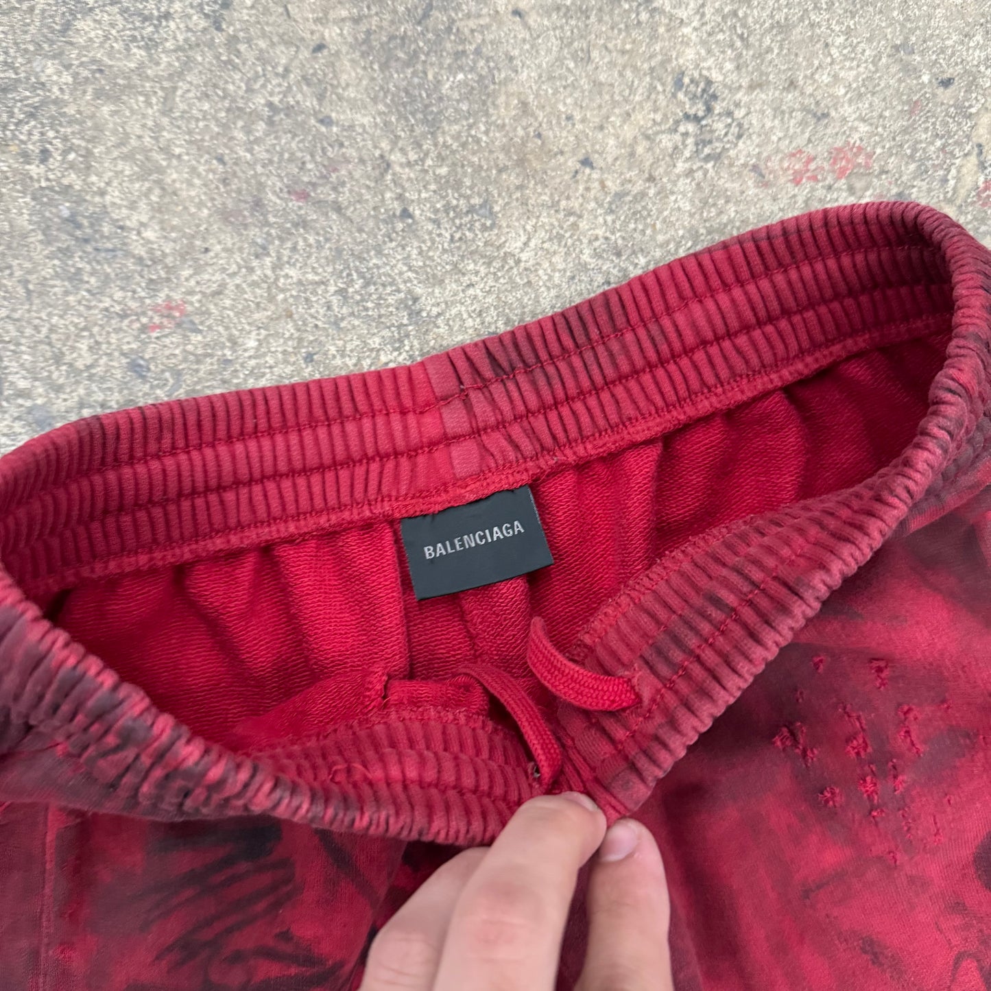 BALENCIAGA Skater Sweatpants in Red