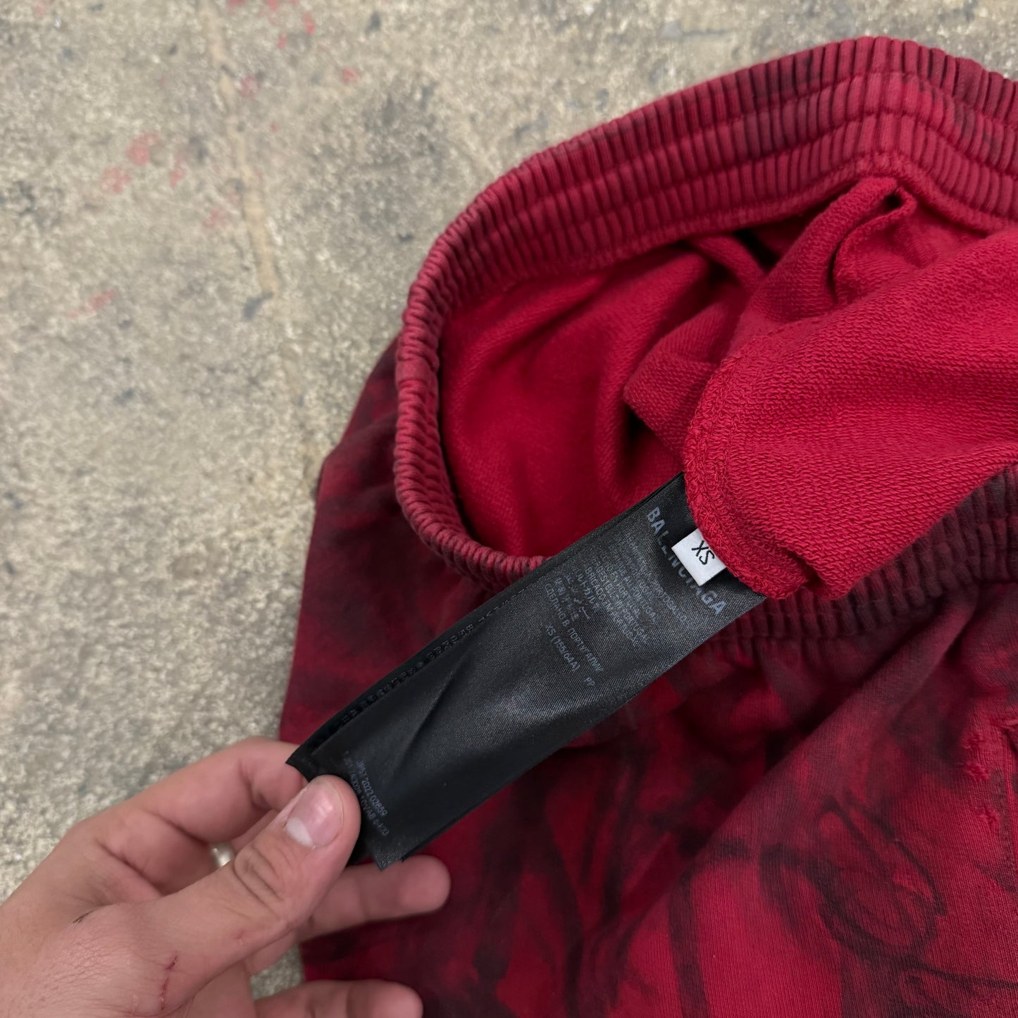 BALENCIAGA Skater Sweatpants in Red