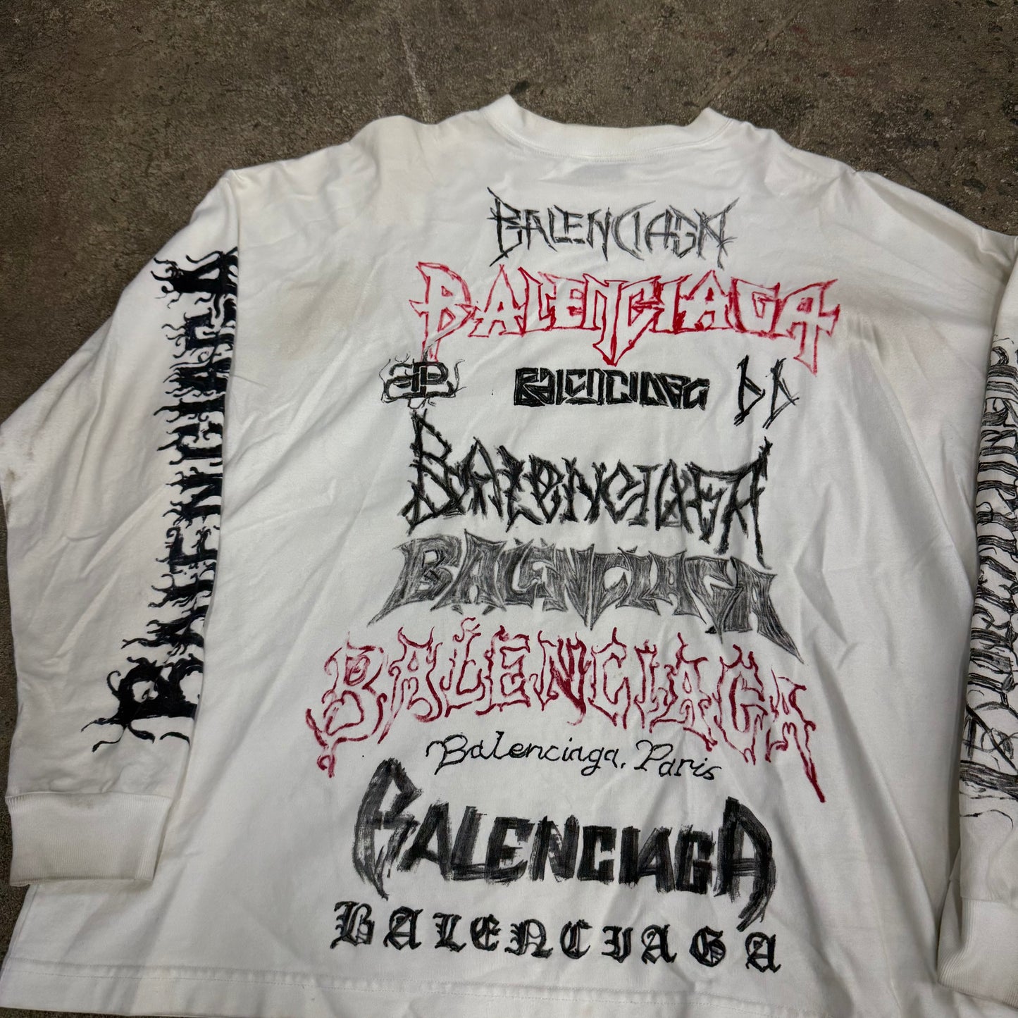 BALENCIAGA All over print Longsleeve