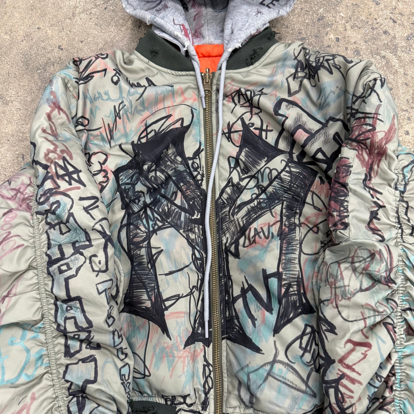 Mowalola Graffiti NYC Bomber