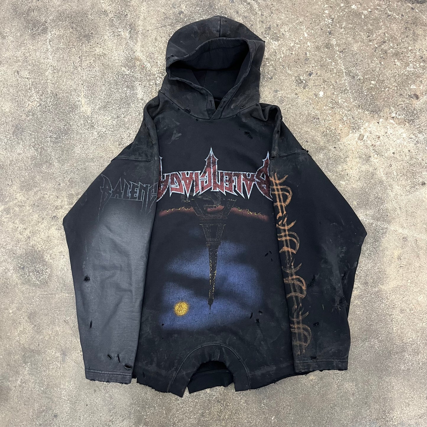Balenciaga Paris Moon Upside Down Hoodie